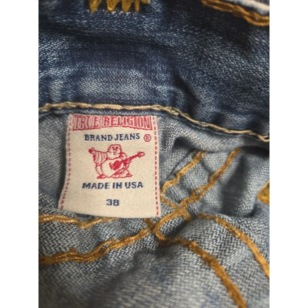 Vintage True Religion Ricky Super T Made in USA Distressed Jeans Size 38